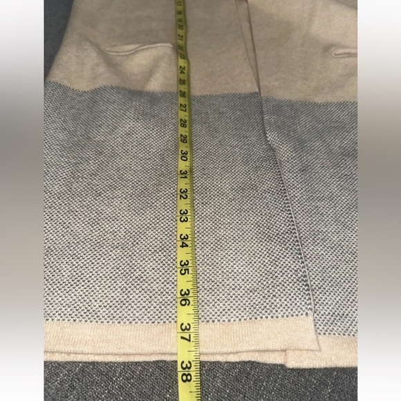 NWT Miami Women’s Long Open Front Cardigan Collared Size Small S Beige - Picture 6 of 8